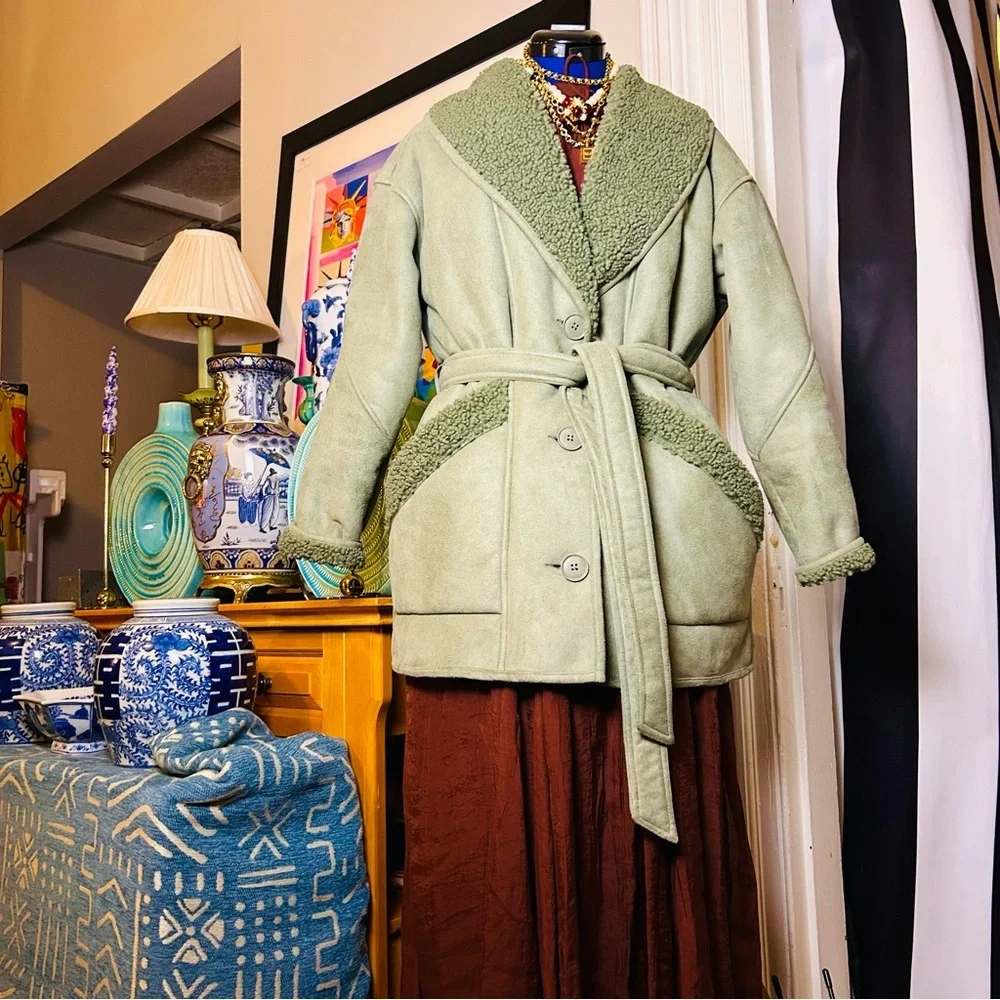 Love, Whit by Whitney Port Faux Leather Belted Jacket - Picture 7 of 11